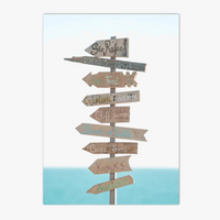 affiche de lever de soleil sur la plage moderne