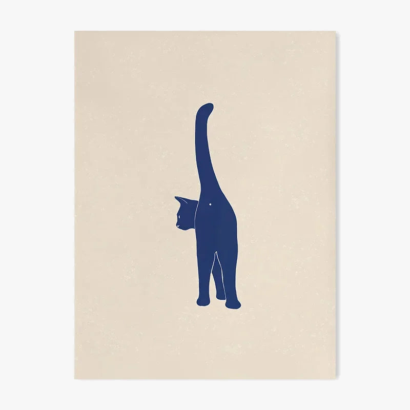 affiche mignonne de créature art moderne minimaliste décoratif