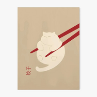 affiche moderne d'une créature de dessin animé mignon décorative