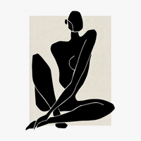 affiche murale abstraite bohème pour décoration esthétique intérieure