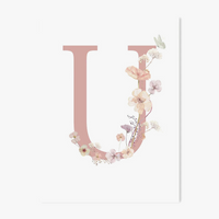 affiche personnalisée fleur sauvage décoration murale enfant
