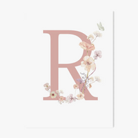 affiche personnalisée fleurs sauvages décoration murale pour chambre enfant