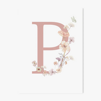 affiche photo fleur sauvage personnalisée pour décoration enfant