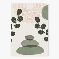 affiches boho peinture abstraite géométrique pour décoration intérieure