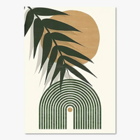 affiches boho soleil lune géométriques pour décoration intérieure