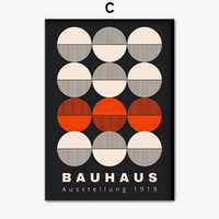 affiches d'art mural géométriques style bauhaus pour décoration moderne