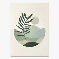 affiches dart mural boho soleil lune géométrique abstraite décorations artistiques