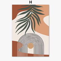 affiches murales abstraites avec motifs boho pour décoration moderne