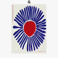 affiches murales abstraites fleurs pour décoration intérieure moderne