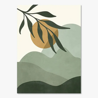 affiches murales boho abstraites soleil lune géométriques décoratives