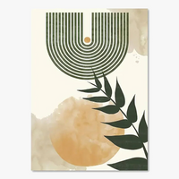 affiches murales boho abstraites soleil lune pour décoration intérieure