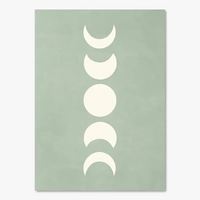 affiches murales boho géométriques soleil lune pour décoration intérieure