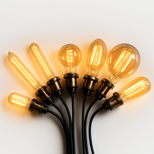 Ampoule boule à incandescence filament spiral vintage 40W Edison - vue 3 sur 3