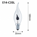 Ampoule E14 à LED de 3W en forme de flamme