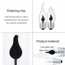 Ampoule E14 à LED de 3W en forme de flamme