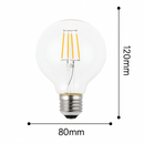Ampoule E27 LED globe filament à incandescence Edison