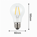 Ampoule globe LED E27 filament à incandescence Edison