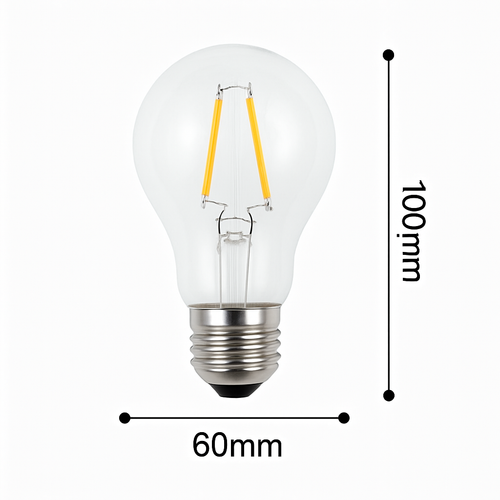 Ampoule globe LED E27 filament à incandescence Edison - vue 3 sur 2
