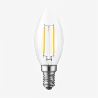 Ampoule LED ovale E14 à incandescence filament Edison