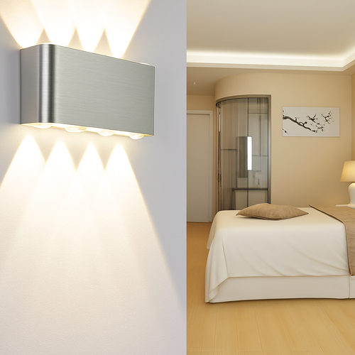 Applique chromé avec LED de couleur Sconce - vue 4 sur 11