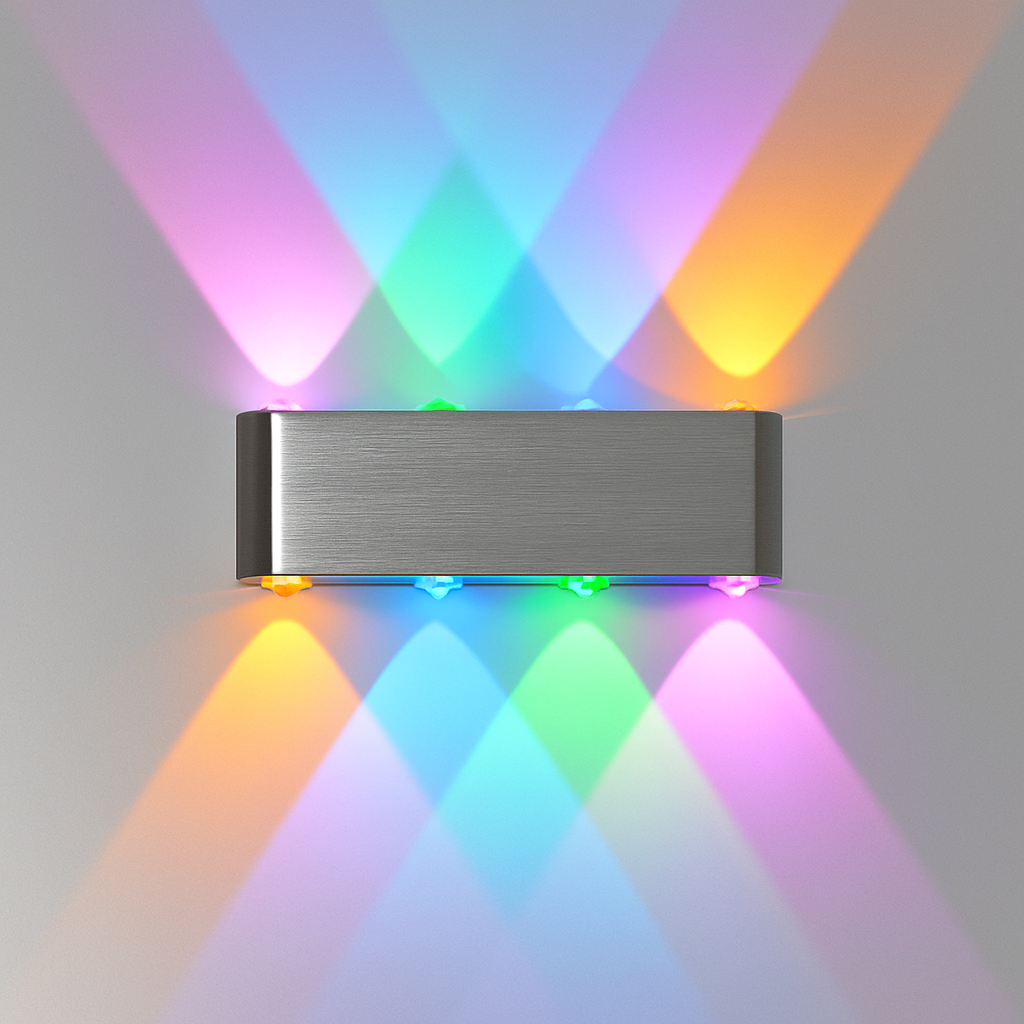 Applique chromé avec LED de couleur Sconce - vue 9 sur 11
