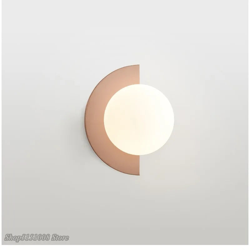 Applique de chevet nordique moderne minimaliste art créatif salon fond décoration murale applique de luxe allée repas chambre
