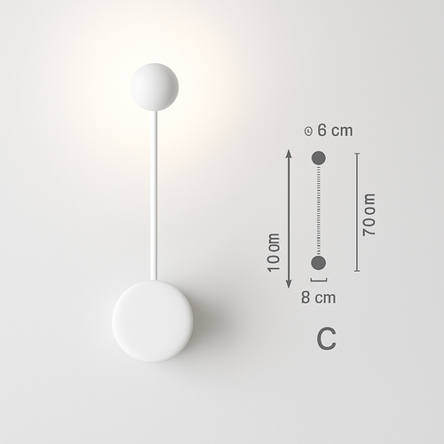 Applique design à LED ajustable Foyer - vue 5 sur 10