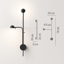 Applique design à LED ajustable Foyer