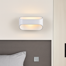 Applique design LED en aluminium blanc Sconce