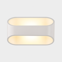 Applique design LED en aluminium blanc Sconce