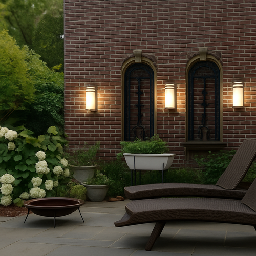 Applique extérieur à LED au design arrondi Wall - vue 3 sur 5