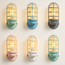 Applique extérieur LED de couleur à cages cylindriques