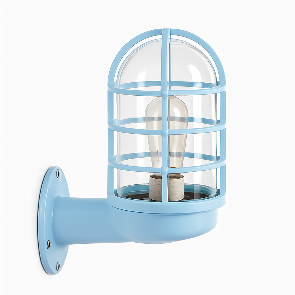Applique extérieur LED de couleur à cages cylindriques - vue 5 sur 6