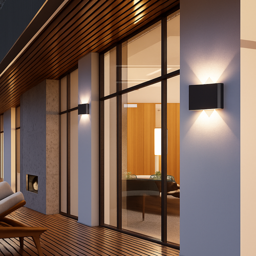 Applique extérieur LED Porch (noir ou blanc) - vue 3 sur 10