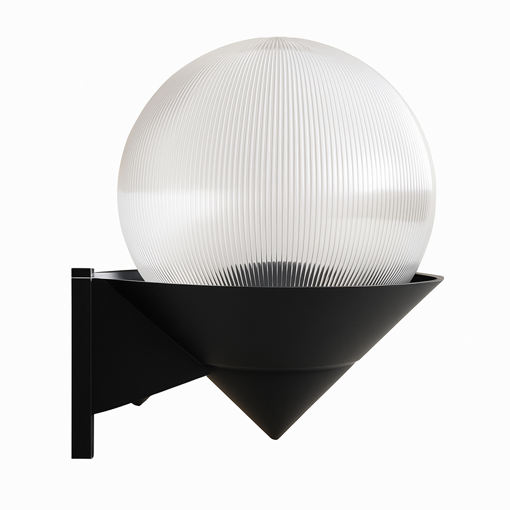 Applique extérieur LED socle et boule Acrylic - vue 4 sur 6
