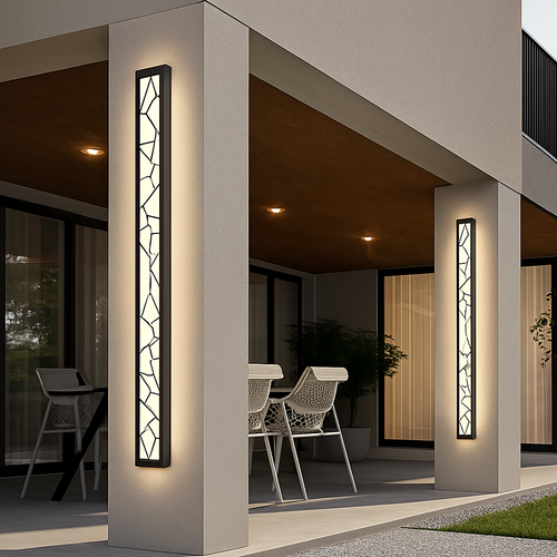 Applique extérieure étanche LED grande applique IP65 en aluminium lumière jardin Villa porche applique lumière 110V 220V applique Luminaire - vue 3 sur 6