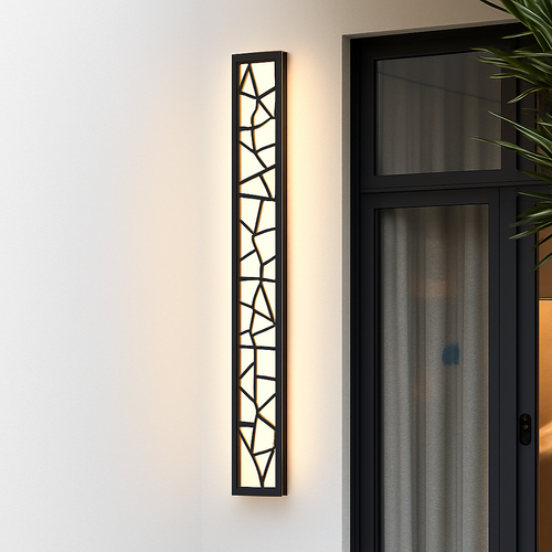 Applique extérieure étanche LED grande applique IP65 en aluminium lumière jardin Villa porche applique lumière 110V 220V applique Luminaire - vue 4 sur 6