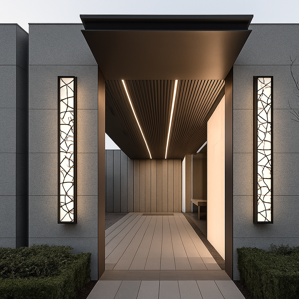 Applique extérieure étanche LED grande applique IP65 en aluminium lumière jardin Villa porche applique lumière 110V 220V applique Luminaire - vue 6 sur 9