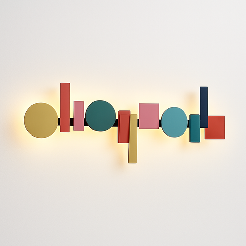 Applique LED design nordique colorée - vue 2 sur 8