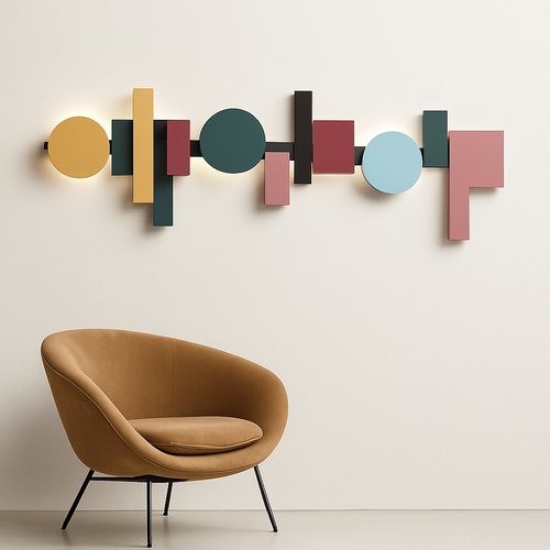 Applique LED design nordique colorée - vue 3 sur 8