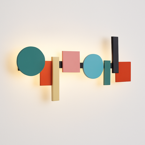 Applique LED design nordique colorée - vue 4 sur 8