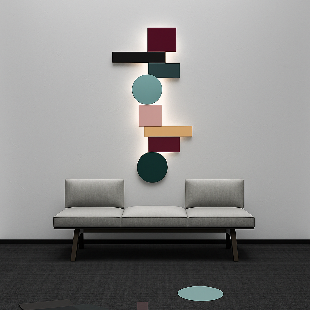Applique LED design nordique colorée - vue 4 sur 8