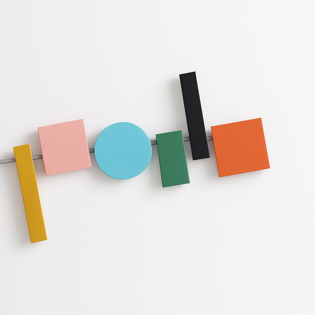 Applique LED design nordique colorée - vue 6 sur 8