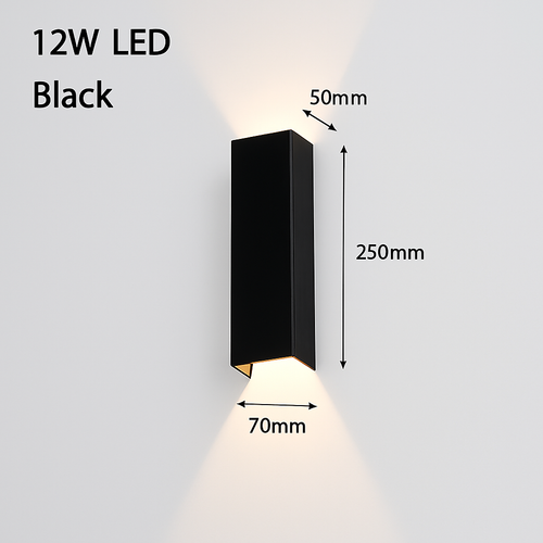 applique LED intérieure moderne en aluminium éclairage à la maison appliques chambre salon allée couloir décoration applique murale LED lumière - vue 8 sur 12