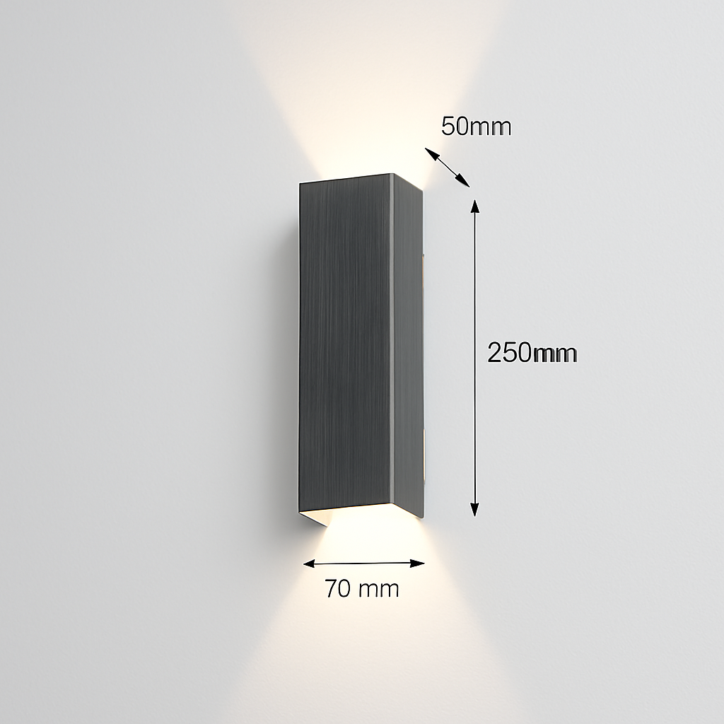 applique LED intérieure moderne en aluminium éclairage à la maison appliques chambre salon allée couloir décoration applique murale LED lumière - vue 8 sur 12