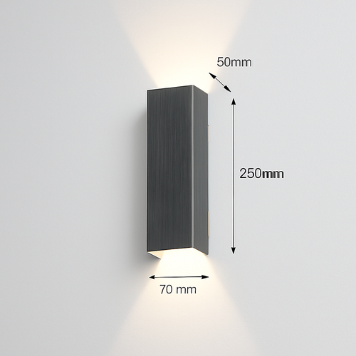 applique LED intérieure moderne en aluminium éclairage à la maison appliques chambre salon allée couloir décoration applique murale LED lumière - vue 9 sur 12
