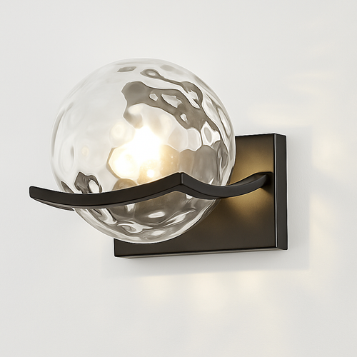 applique led moderne avec abat-jour en verre pour hôtels - vue 2 sur 10