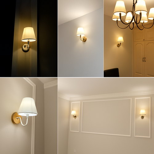 applique led moderne tissu murale - vue 5 sur 17