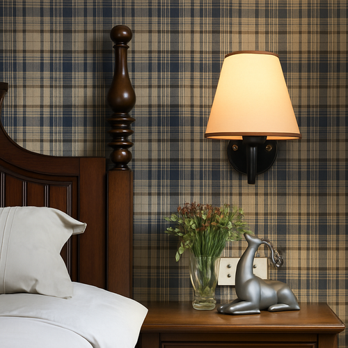 applique led moderne tissu murale - vue 6 sur 17