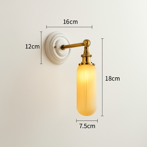 applique led nordique beisde iwhd blanc céramique - vue 13 sur 23